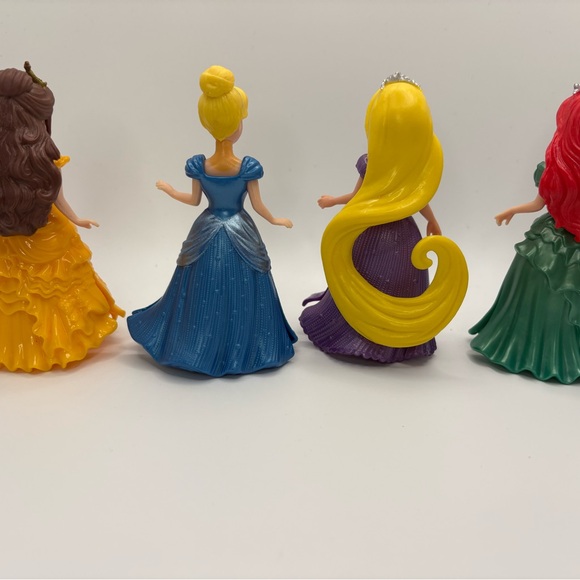 Polly Pocket Disney Princess Dolls Clip-On Dresses Lot (2009) Vintage - Picture 2 of 6